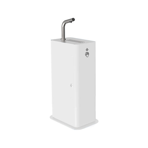 Distributeur de gel hydroalcoolique en îlot - JUNIOR 3492 - DAN DRYER A/S - automatique / avec logo personnalisé / en acier inoxydable