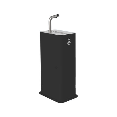 Distributeur de gel hydroalcoolique en îlot - JUNIOR 3493 - DAN DRYER A/S - automatique / avec logo personnalisé / en acier inoxydable