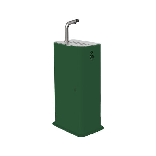 Distributeur de gel hydroalcoolique en îlot - JUNIOR 3494 - DAN DRYER A/S - automatique / personnalisable / en acier inoxydable