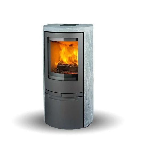 Poêle à bois - COSMO 1147 SOAPSTONE - Jydepejsen A/S - 3 kw – 8 kw / à poser / contemporain