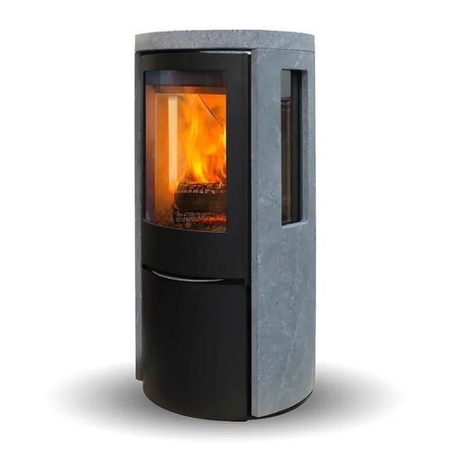 Poêle à bois - COZY CLASSIC SOAPSTONE SIDEGLASS - Jydepejsen A/S - 3 kw – 8 kw / à poser / à 3 faces