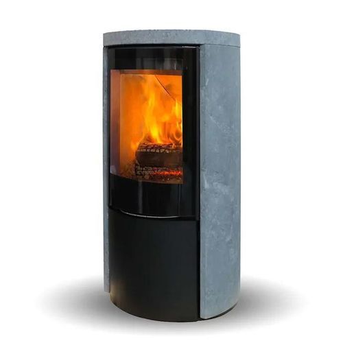 Poêle à bois - COZY MODERN SOAPSTONE - Jydepejsen A/S - 3 kw – 8 kw / à poser / contemporain