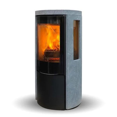 Poêle à bois - COZY MODERN SOAPSTONE SIDEGLASS - Jydepejsen A/S - 3 kw – 8 kw / à poser / à 3 faces