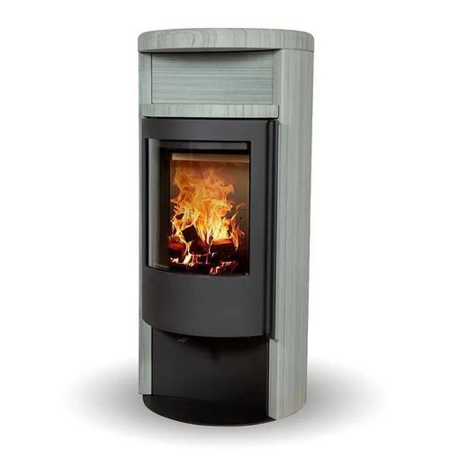 Poêle à bois - ORION GREY WOOD SANDSTONE - Jydepejsen A/S - 3 kw – 8 kw / à poser / classique