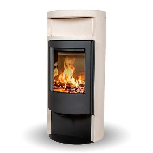 Poêle à bois - ORION MOCA CREAM SANDSTONE - Jydepejsen A/S - 3 kw – 8 kw / à poser / classique