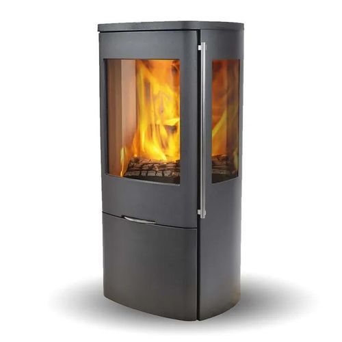 Poêle à bois - SENZA SIDEGLASS - Jydepejsen A/S - 3 kw – 5 kw / à poser / à 2 faces