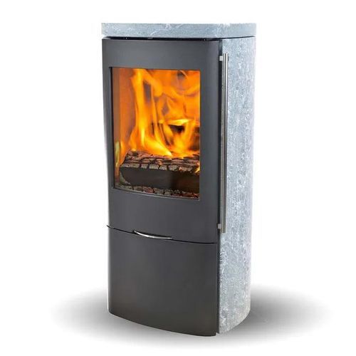 Poêle à bois - SENZA SOAPSTONE - Jydepejsen A/S - 3 kw – 5 kw / à poser / contemporain