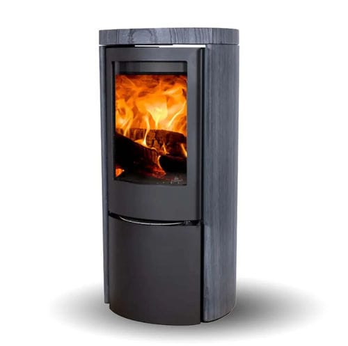 Poêle à bois - COZY CLASSIC DARK SANDSTONE - Jydepejsen A/S - 3 kw – 8 kw / à poser / traditionnel