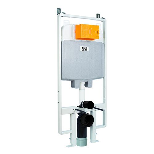 Réservoir de chasse d'eau en polypropylène - OLI74 PLUS S90 SANITARBLOCK - OLI - Sistemas Sanitários S.A. - encastré / électronique / à commande manuelle