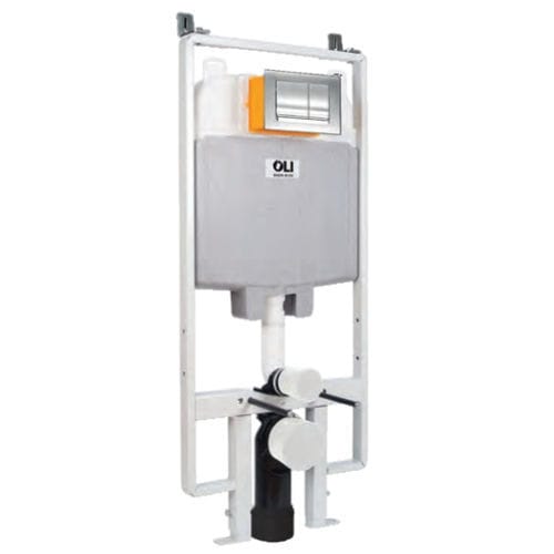 Réservoir de chasse d'eau en polypropylène - OLI74 Plus S90 Sanitarblock + RIA - OLI - Sistemas Sanitários S.A. - encastré / à commande manuelle