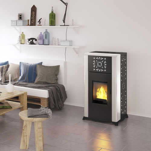 Poêle chaudière à granulés - MEISSA - Pasqualicchio - 10 kW - 20 kW / 20 kW - 50 kW / multicombustible