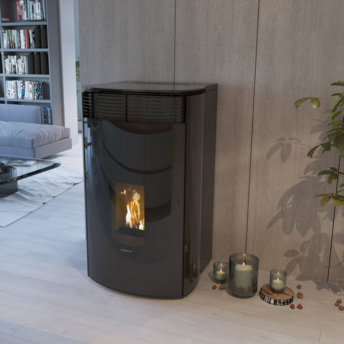 Poêle à granulés - KRISTAL - Pasqualicchio - à biomasse / 10 kW - 20 kW / 20 kW - 50 kW