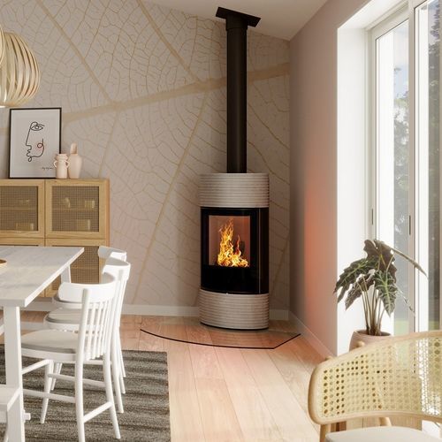 Poêle à bois - Senso L fashion - Spartherm - The Fire Company - 5 kW - 10 kW / 0 - 5 kW / au sol