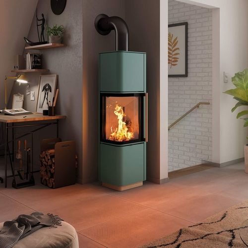Poêle à bois - Cubo L style - Spartherm - The Fire Company - 0 - 5 kW / 5 kW - 10 kW / au sol