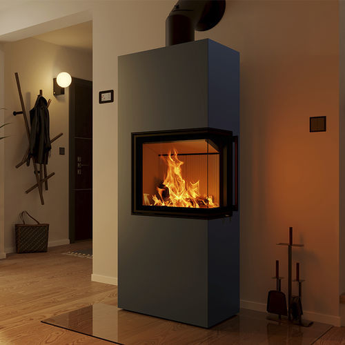 Poêle à bois - Lungo 2R - Spartherm - The Fire Company - 0 - 5 kW / 5 kW - 10 kW / au sol