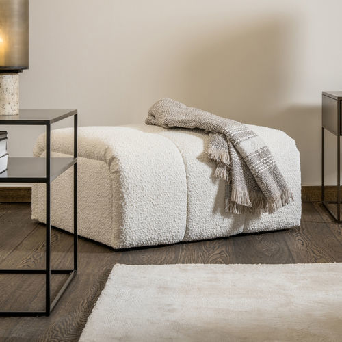 Pouf contemporain - CALEB - EUROFASHION HOMETEXTILES & CONCEPTS - en tissu / en plastique / carré