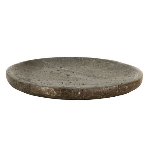Plateau de service en travertin - AMINA S - EUROFASHION HOMETEXTILES & CONCEPTS - fait main