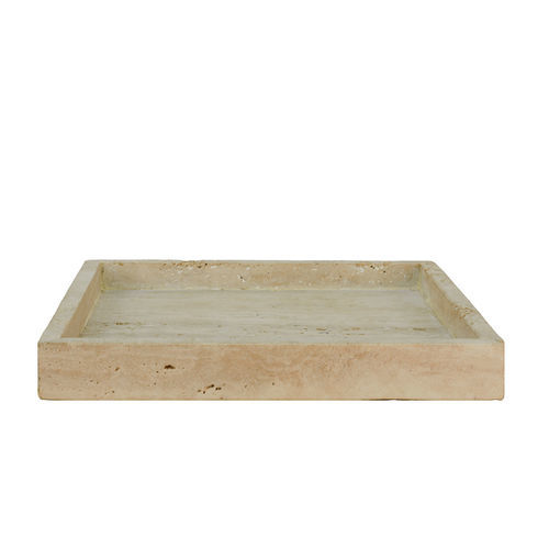 Plateau de service en bois - ARCHIE - EUROFASHION HOMETEXTILES & CONCEPTS - en travertin / fait main