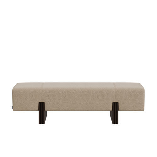 Banquette contemporaine - LANDON - EUROFASHION HOMETEXTILES & CONCEPTS - en tissu / avec piètement en hêtre / en hêtre