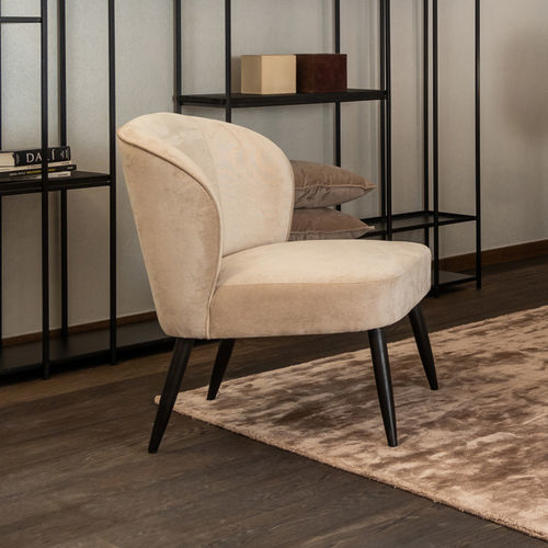 Chauffeuse contemporaine - ARLO - EUROFASHION HOMETEXTILES & CONCEPTS - en tissu / en chêne / marron