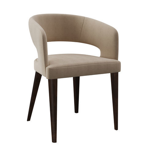Chaise contemporaine - BETA - EUROFASHION HOMETEXTILES & CONCEPTS - d'intérieur / en tissu / avec piètement en hêtre