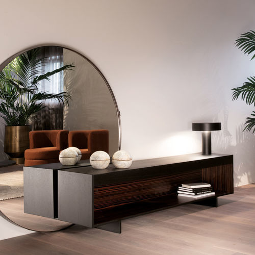Buffet contemporain - PALERMO - EUROFASHION HOMETEXTILES & CONCEPTS - en MDF / avec étagère / luge