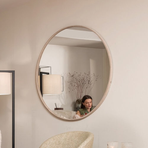 Miroir mural - CHAO - EUROFASHION HOMETEXTILES & CONCEPTS - contemporain / rond / en MDF