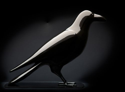 Sculpture en résine - LE CORBEAU - binome
