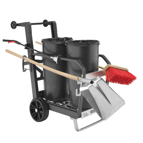 Chariot poubelle - EASY DUO - FLORA - professionnel / aluminium / en plastique