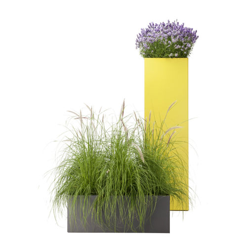 Jardinière en béton - KARPO - FLORA - rectangulaire / ronde / contemporaine