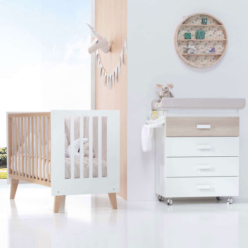 Lit pour bébé simple - Nexor - ALONDRA - contemporain / de cododo / en bois