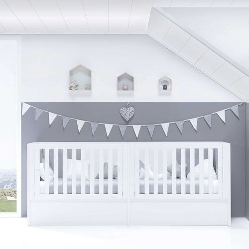 Lit pour bébé évolutif - DUPLO - ALONDRA - double / contemporain / en bois