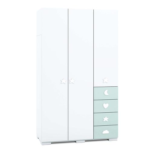 Armoire contemporaine - Bubble large - ALONDRA - en bois laqué / à portes battantes / à tiroir