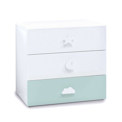 Table de chevet contemporaine - Bubble - ALONDRA - en MDF laqué / en mélaminé / rectangulaire