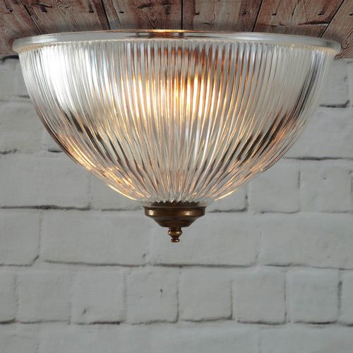 Plafonnier classique - MORONI  - Mullan Lighting - rond / en verre / en laiton