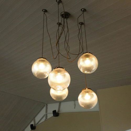 Suspension - STANLEY - Mullan Lighting - en laiton / en verre / contemporaine