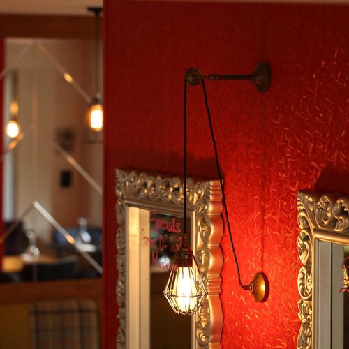 Applique murale de style industriel - APOCH PULLEY  - Mullan Lighting - d'intérieur / en laiton / en acier