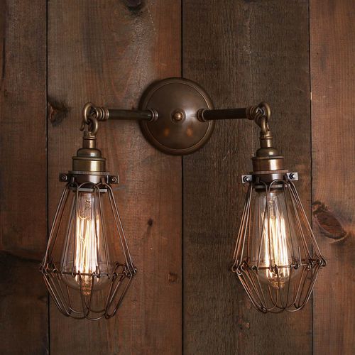 Applique murale de style industriel - RIGO  - Mullan Lighting - d'intérieur / en laiton / en acier
