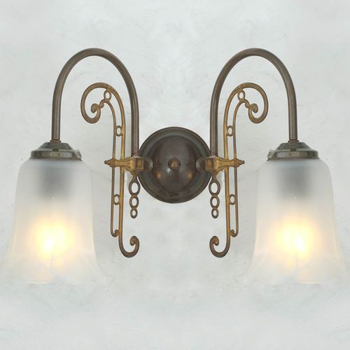 Applique murale classique - MEDAN - Mullan Lighting - d'intérieur / en laiton / en verre