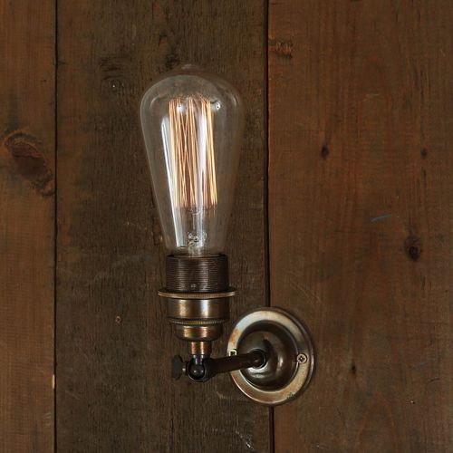 Applique murale de style industriel - LOME  - Mullan Lighting - d'intérieur / en laiton / réglable