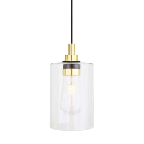Suspension - CALDER  - Mullan Lighting - en laiton poli / en verre / classique
