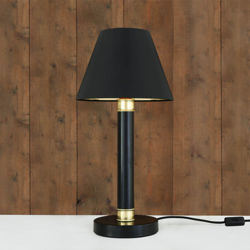 Lampe de table - KANGOS  - Mullan Lighting - en laiton / en tissu / contemporaine