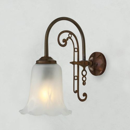 Applique murale classique - MEDAN - Mullan Lighting - d'intérieur / en laiton poli / en verre