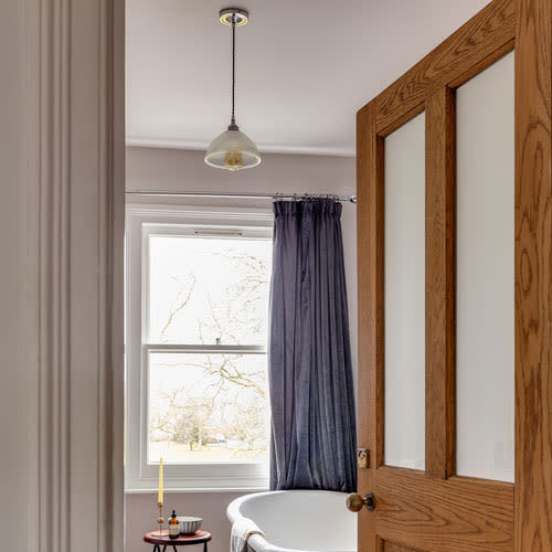 Suspension - BOSTON - Mullan Lighting - en laiton / en verre / moderne