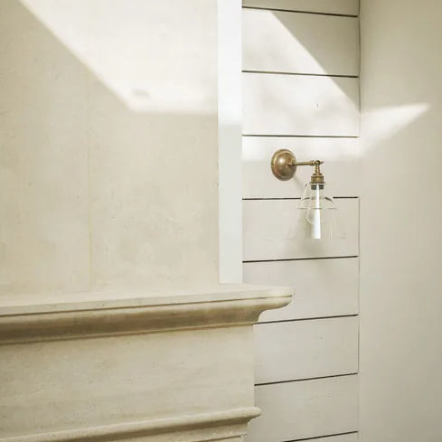 Applique murale de style industriel - STRAFF  - Mullan Lighting - d'intérieur / en laiton / en verre