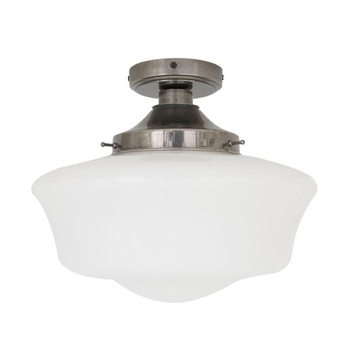 Plafonnier classique - ANATH  - Mullan Lighting - en verre opalescent / en laiton poli / à LED