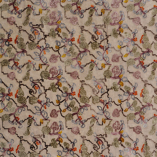 Tapis contemporain - KASHMIR - Warli - à motif / en laine de Nouvelle Zélande / en viscose