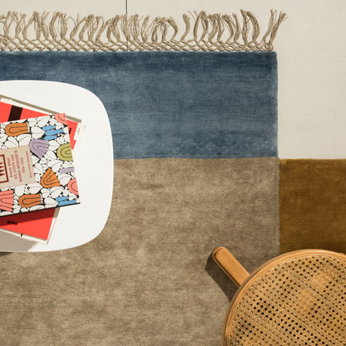 Tapis contemporain - RIF - Warli - uni / en laine de Nouvelle Zélande / en lin
