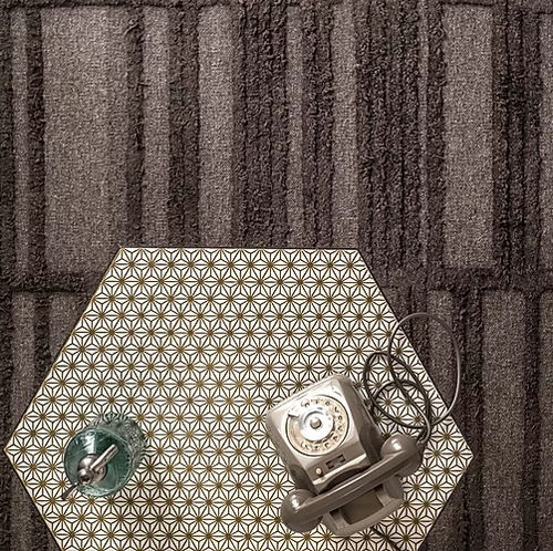Tapis contemporain - BAUHAUS - Warli - à motif / en laine / en viscose