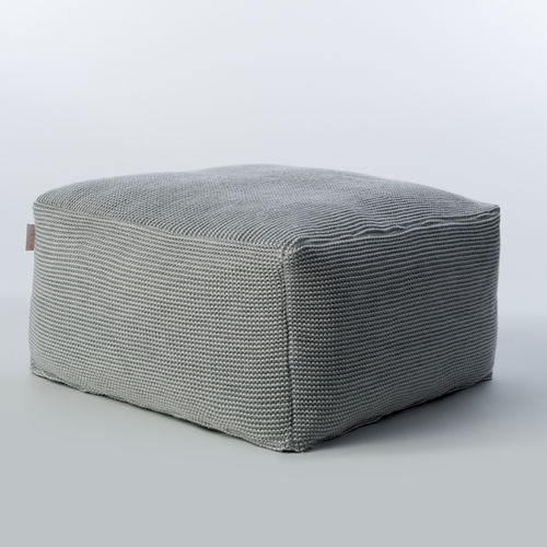Pouf contemporain - CHECKS - Warli - en tissu acrylique / en tissu synthétique / carré